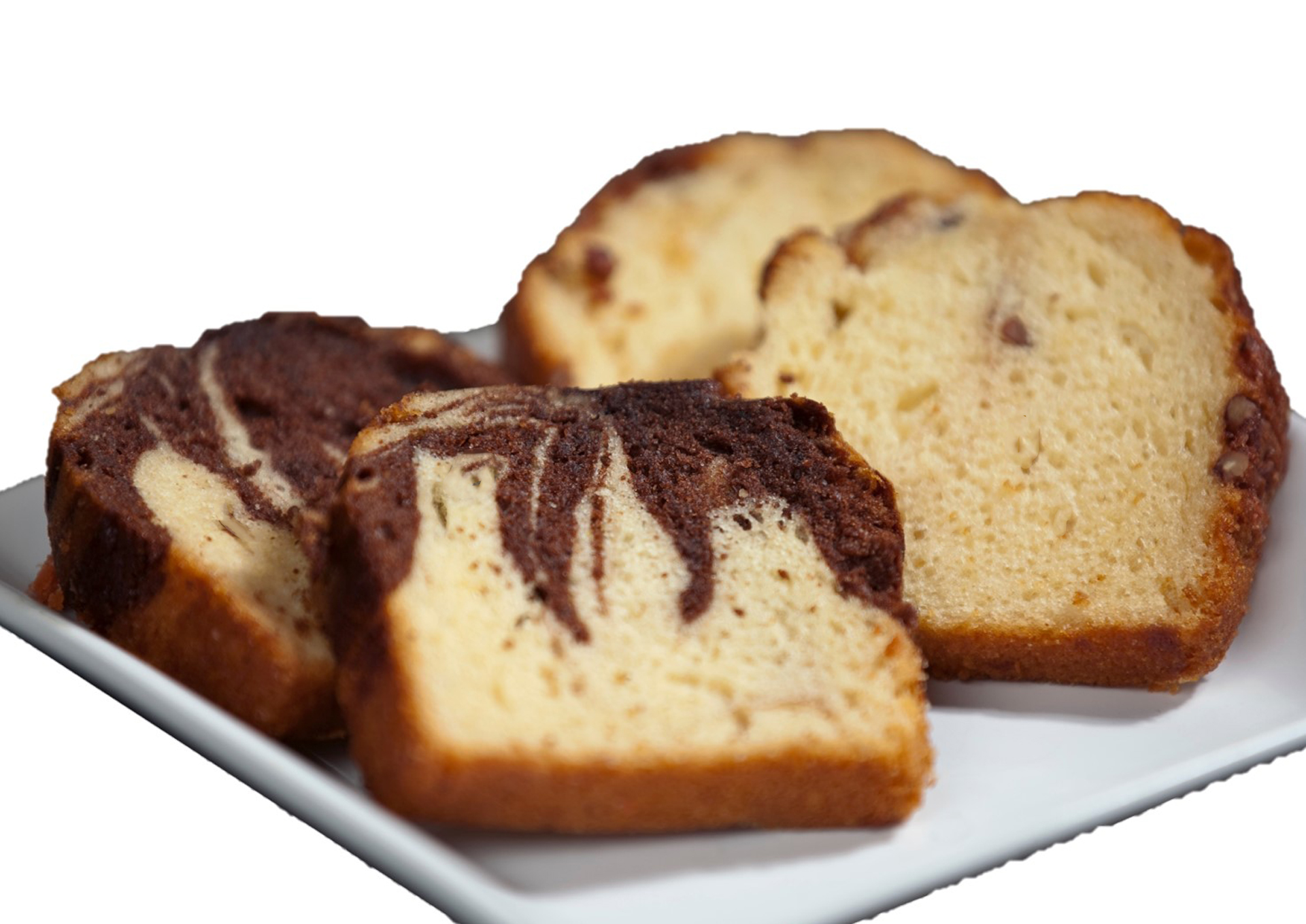 Benson's sliced marble and banana nut cake