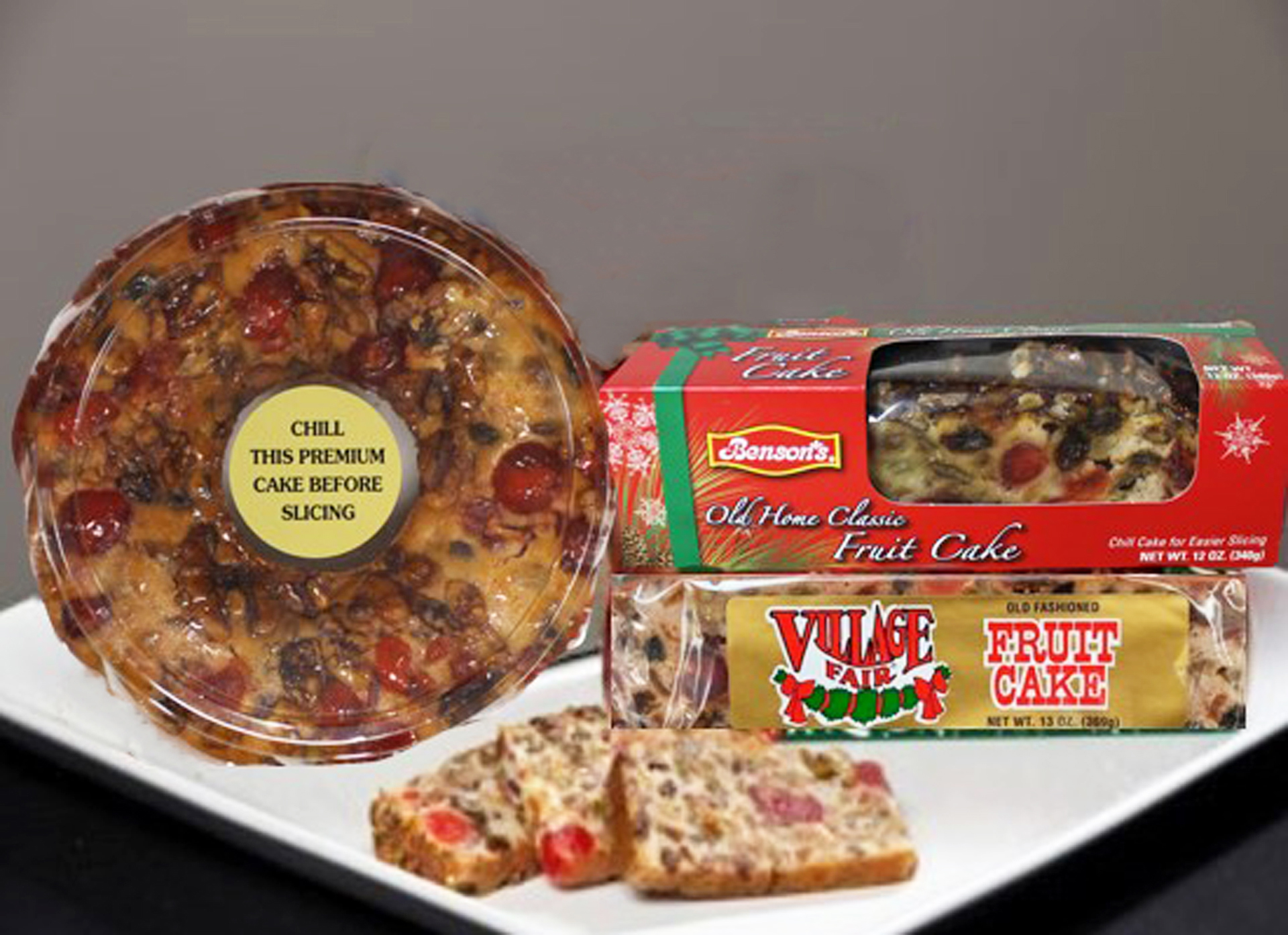 Classic fruit cake assortment